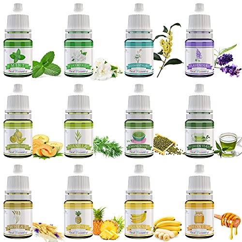 Miniatura 3 de Aromas Alimentarios - 24 Aceites Aromatizantes Concentrados Para Alimentario, Hornear, Cocinar - Aromas De Brillo Labial Líquido Para Bálsamo Labial, Fabricación De Jabón - Soluble En Agua Y Aceite