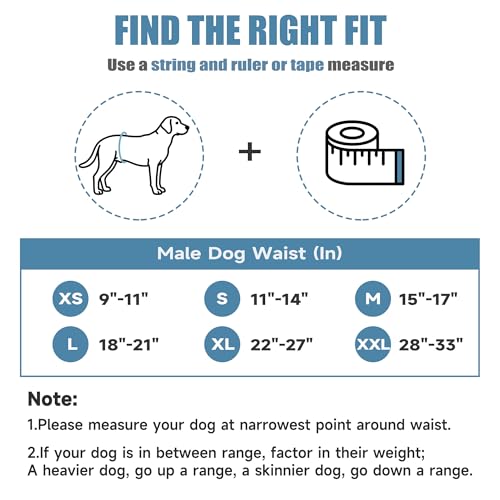 Image of Wegreeco Washable Dog Diaper Male (Pack of 3) - Washable Male Dog Belly Wrap (Alpacas, Small)
