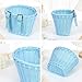 GMBYLBY Waterproofs Wovens Bicycles Basket Detachable Wicker Front Handlebars Bikes Basket Childrens Bicycles Basket