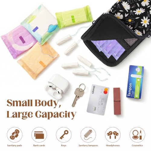 Image of 2PCS Tampon Holder Zipper Pouches Portable Period Bags