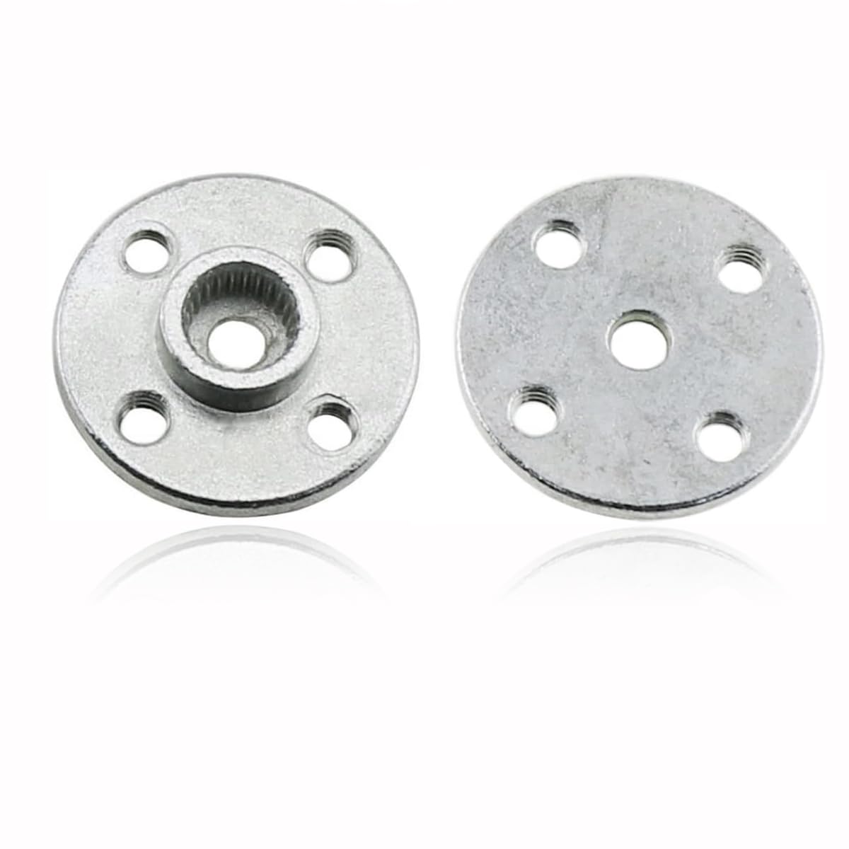 Servo Horn Round Aluminum Metal 25T Silvery Standard Servo Disc for Robot Mechanical Claw Rc Car Helicopter Compatible with MG945 MG995 MG996 6pcs