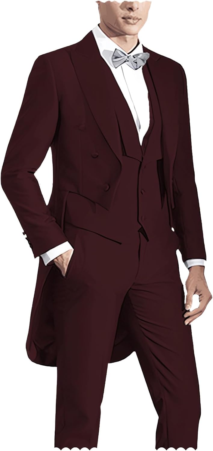 Mens Tailcoat Pieces Formal Stylish Suits Prom Nigeria Ubuy
