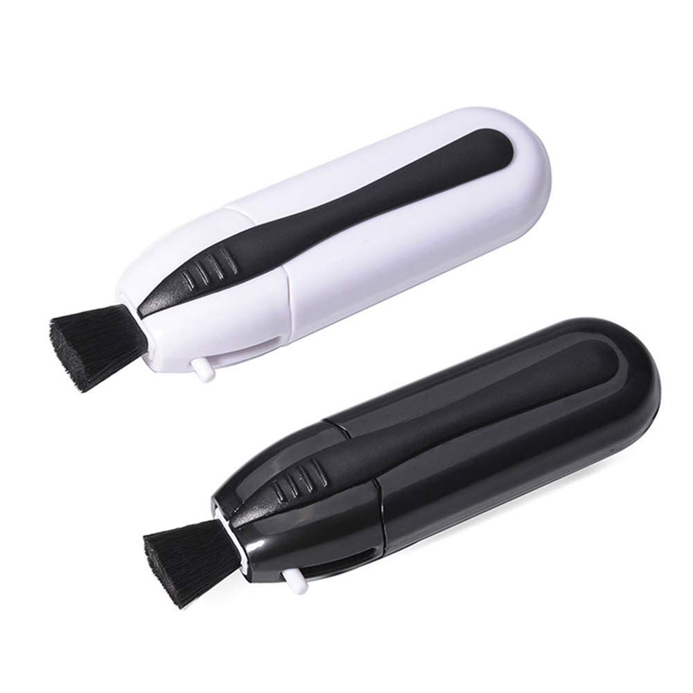 Limpiador de Gafas Portátil 2 en 1, Limpiador de Anteojos Peeps, Limpiadores de Anteojos Set Limpiador de Lentes para Anteojos y Gafas de Sol, etc. (2 piezas)
