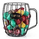MOLIGOU Soporte para cápsulas de café, recipiente de almacenamiento para tazas K para barra de café
