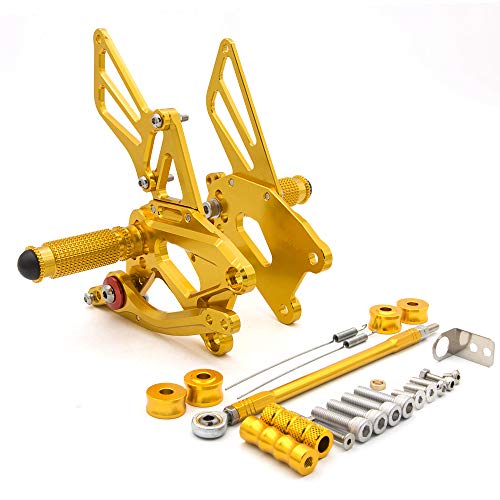 Commandes reculées CNC pour SV650 en alu taillé masse : précision et réglage racing haut de gamme