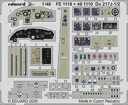 Do 217J-1/2 Eduard Photoetch 1:48 Zoom ICM photodécoupe cockpit avion