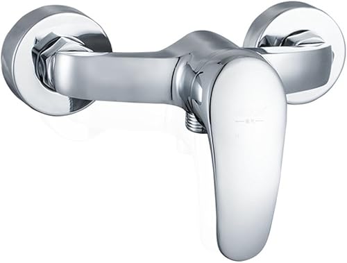 Grifo de ducha montado en la pared cromado moderno mezclador de ducha manual interruptor de control de válvula de baño grifo