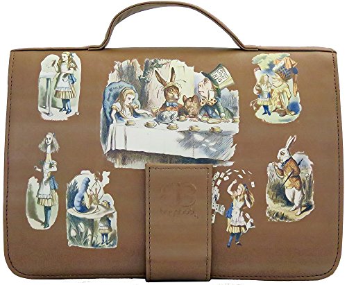 Notepad Alice au pays des merveilles beige avec journal intime et étui rigide pour livre bible