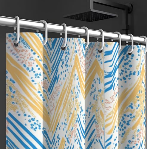 Rideau de douche tissu polyester imperméable 150 x 180 cm lavable