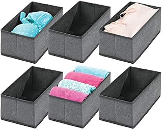 mDesign Soft Fabric Dresser Drawer and Closet Storage Organizer for Toddler/Kids Bedroom, Nursery