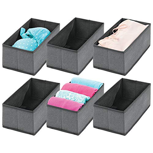 mDesign Soft Fabric Dresser Drawer and Closet Storage Organizer for Toddler/Kids Bedroom, Nursery