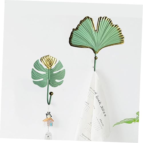Miniatura 9 de 1 gancho para ropa, decoración de vegetación, llavero de metal para ropa, ganchos de baño para toallas, ganchos adhesivos para colgar ropa de metal,