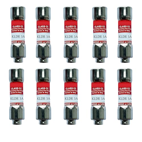 Paquete de 10 Fusibles de retraso temporal KLDR-3A clase CC 600Vac WINPLM miniatura 1