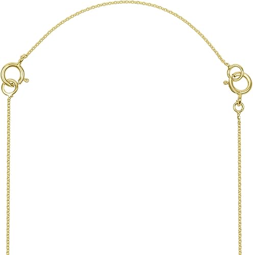 Miniatura 2 de Extensor de cadena de collar de oro de 14 quilates disponible en 2 y 4 pulgadas. Extensores de joyería para collares, tobilleras y extensores de