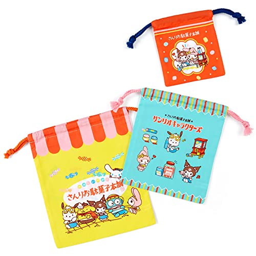 Sanrio Characters 285145 Drawstring Set of 3 (Sanriodan Sweets Hompo)