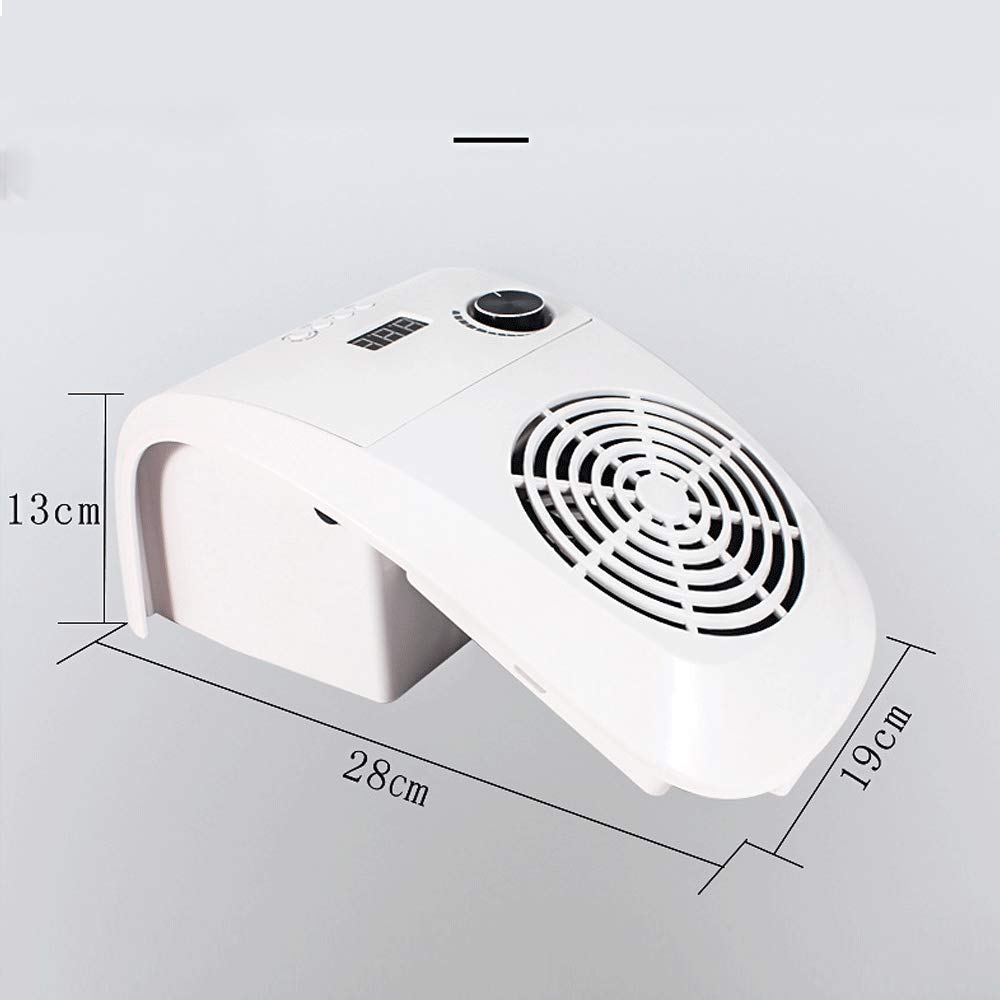 Lampa do manicure, Lampka LED do paznokci Odpylacz Odsysanie pyłu, Sprzęt zdobienia 2 w 1 z wentylatorami, Profesjonalna suszarka manicure 4-biegowym czasem