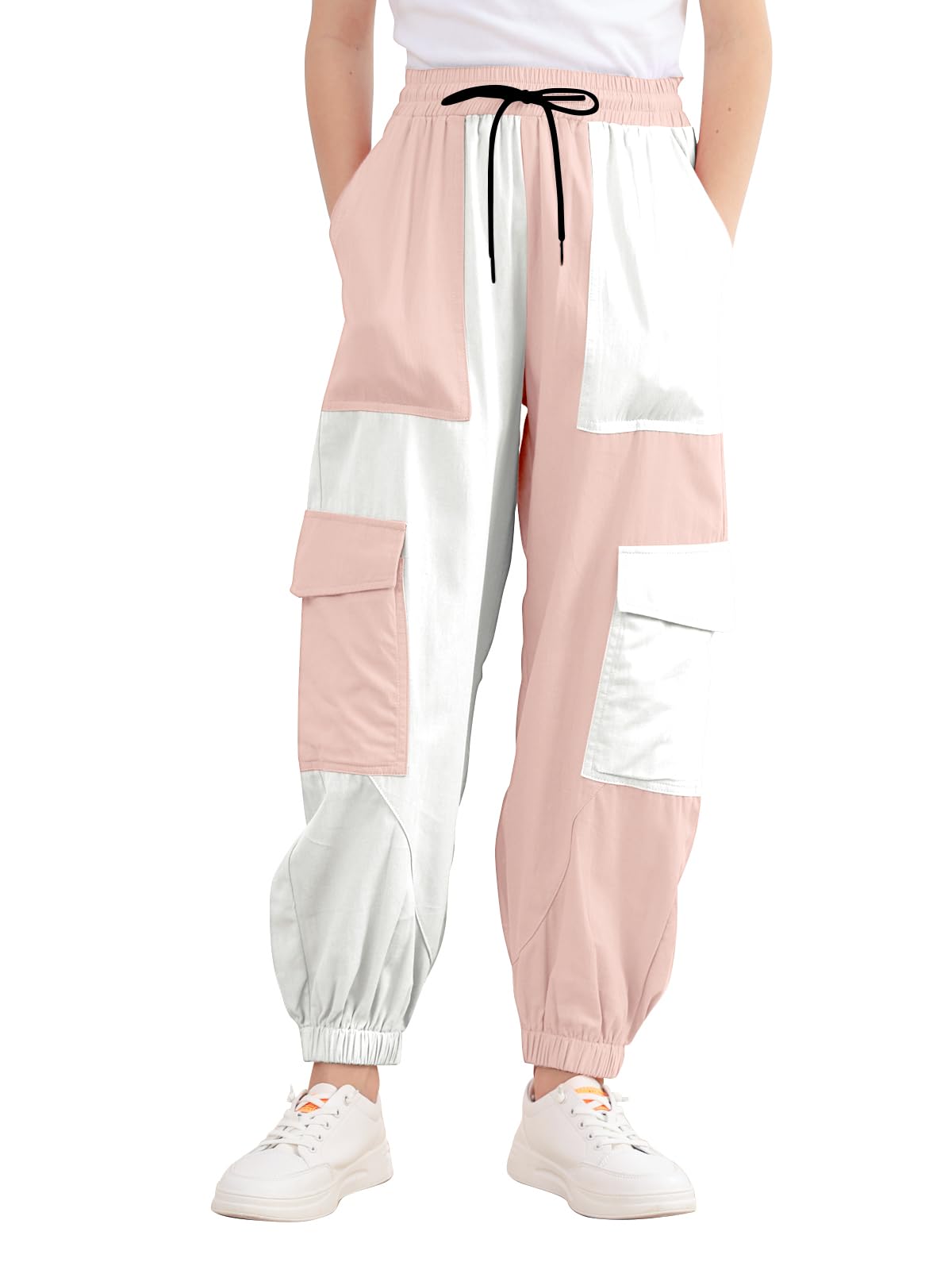 Dance Pants Pink Cargo Pants for Girls Size 11-12 Trend Clothes Girls Pants &amp; Capris