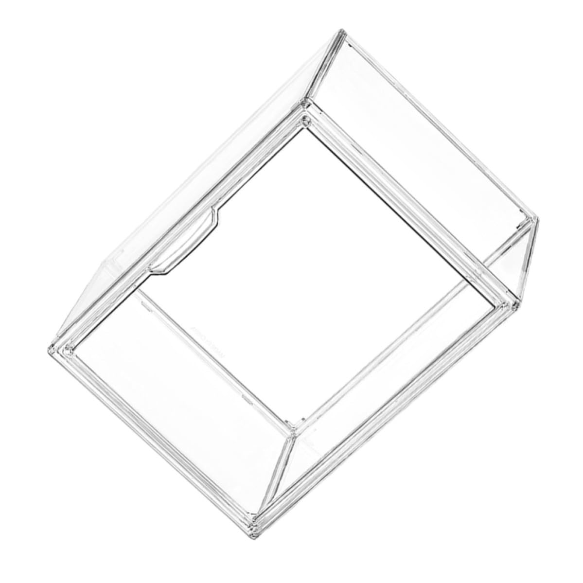 Totority Scatola Trasparente Coperchio Antipolvere in Plastico per Libri Organizer Pratico e Impilabile Design Semplice per Camera e Soggiorno