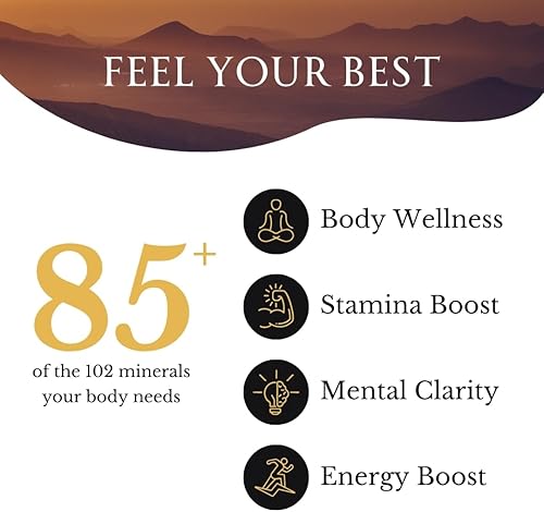 Miniatura 4 de Super Natural Goods Resina Shilajit de alta potencia nutricional, grado A con más de 85 minerales derivados de plantas y ácido fúlvico, energía e