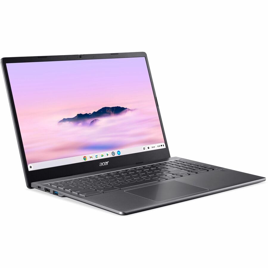 Image of Acer Chromebook Plus 515 CBE595-2 CBE595-2-57ME 15.6 inch Chromebook - Full HD - 60 Hz - Intel Core 5 120U - 16 GB - 256 GB SSD - English (US) Keyboard - Iron