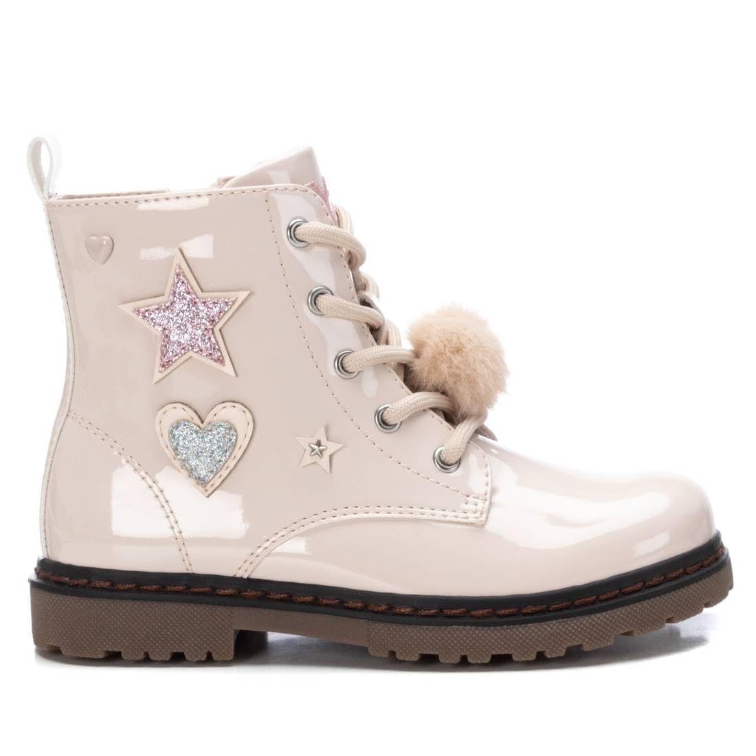 XTI - Botín Niña Beige - Calzado Cómodo y Versátil - Moda casual - Modelo 15109202 (Talla 34)