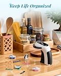 Phomemo Embossing Label Maker, Vintage Embossed Label Maker, Retro Label Makers Machine with 6-Roll 3D Tapes for Junk Journal & Scrapbook Supplies,Old School Manual Embosser for Home DIY Crafts, Black