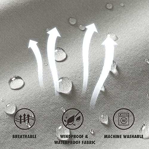 MYJAJAYI Mens Lightweight Windbreaker Waterproof Rain Jacket Hooded Windbreaker Jacket with Zipper Closure2