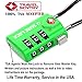 SURE LOCK TSA Approved Combination Luggage Locks with Open Alert Indicator – Durable Zinc Alloy Cable Travel Locks with Large Easy-Read Dials for Suitcases, Backpacks & Gym Bags （Green 2 Pack