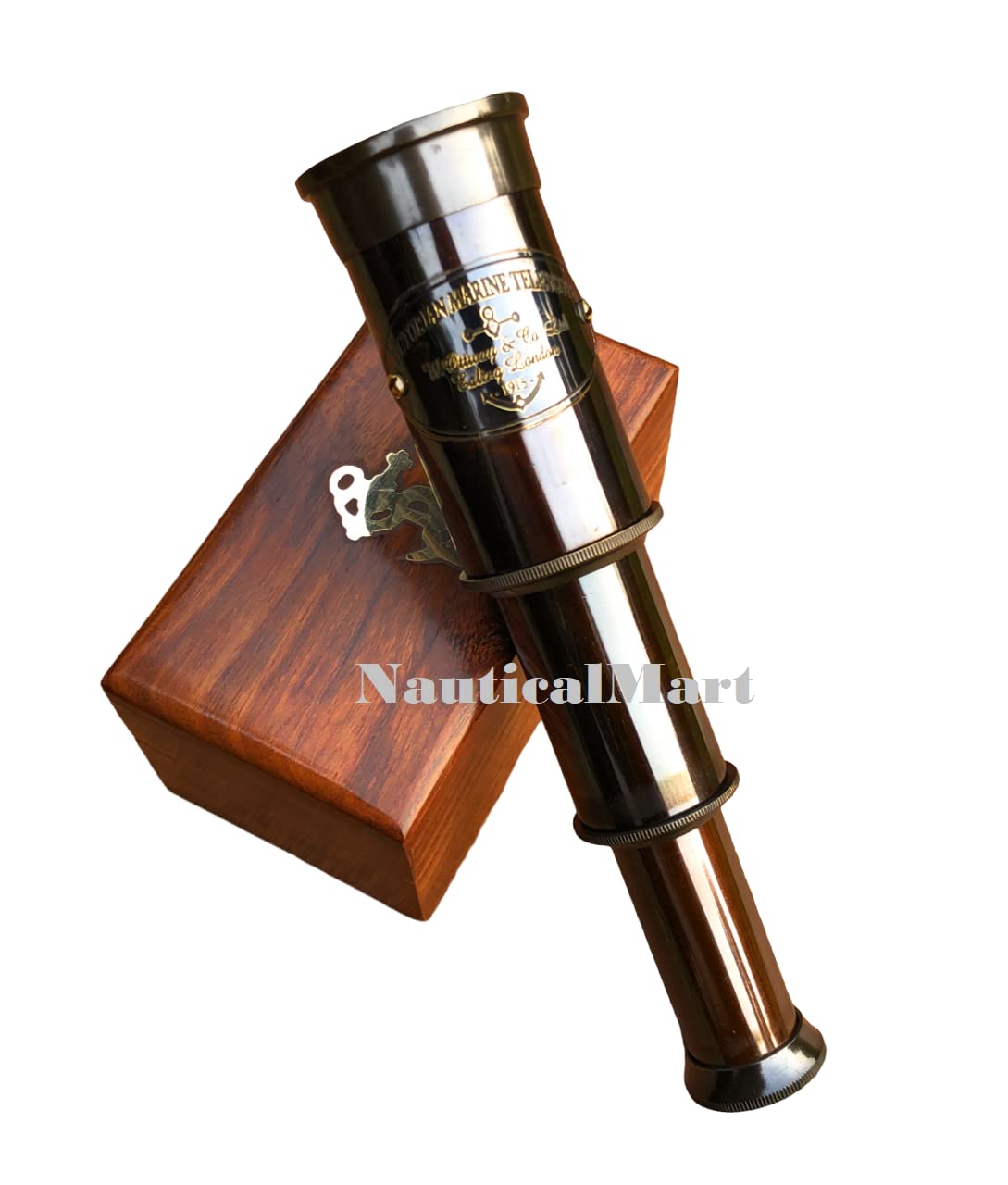 Amazon.co.jp: 6インチの手持ち式真鍮望遠鏡 - 海賊ナビゲーション木製