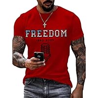 Charlie Kirk Shirt A True Patriot Freedom 1993-2025 Printed T-Shirt This is The Turning Tshirt Freedom Turning Point USA Round Neck Shirts Red
