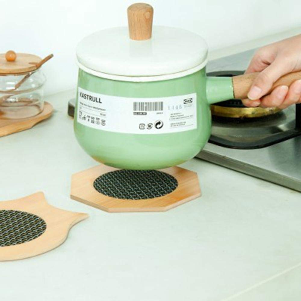 Podkładki pod kubki, Podkładki Kreatywne podkładki stołowe izolacyjne pod miski talerze do zapiekanek - okrągłe(Round (3 Pieces))