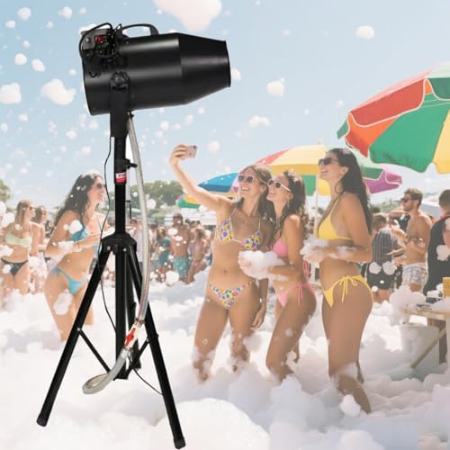 BEESOM 3000-W-Party-Schaumspender Schaummaschine für Partys Nebel-Seifenblasenkanone mit Wassertank für Garten Pool Indoor Geburtstage Feiern und Gartenpartys