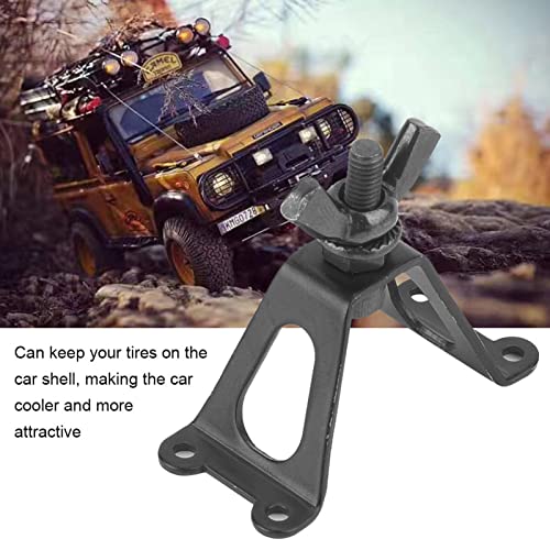 Plplaaoo Rc Metal Spare Tire Rack ,1/10 Spare Tire Rack, 1/10 Simulation Rear Spare Wheel Rack Diy Rc Car Accessory Fit For Rc Crawler Car Axial Scx10 D90 #TOP1