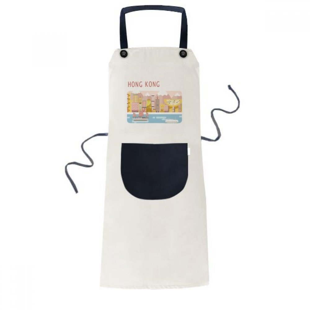 Tablier de cuisine Hong Kong beige idéal pour repas en famille