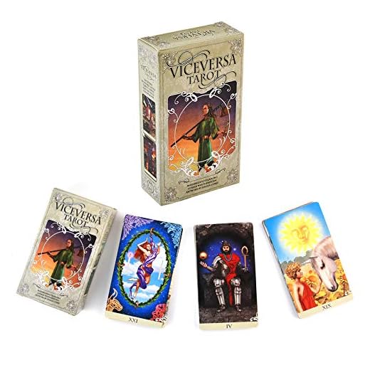 HALASHAO 78 Tarotkort vice Versa Tarotkit engelska för familjedäck brädspel vägledning spådom öde spelkort droppe skepp bästa familjen brädspel