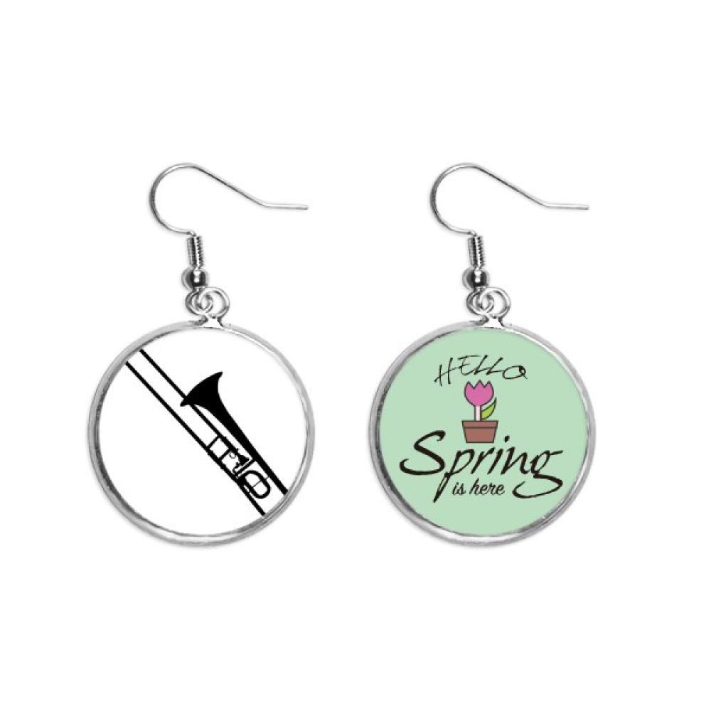 Trombón pendientes de música clásica para regalar a músicas en primavera 5