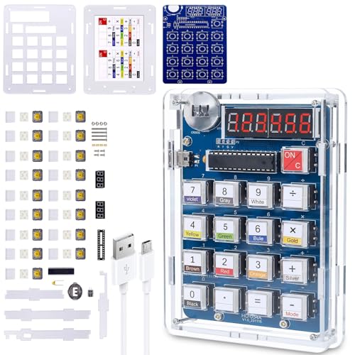 GERUI Kit de soldadura DIY, componentes con pantalla, kits electrónicos para estudiantes, aprendizaje y uso diario, educación, divertido juego de aprendizaje