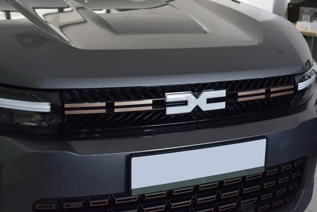 Stalowa pokrywa dla Dacia.BIGSTER (R1310) | Dekoracja przedniej kratki - styl brązowo-miedziany | 8 sztuk Essential Expression Journey Extreme Bigster akcesoria tuningowe