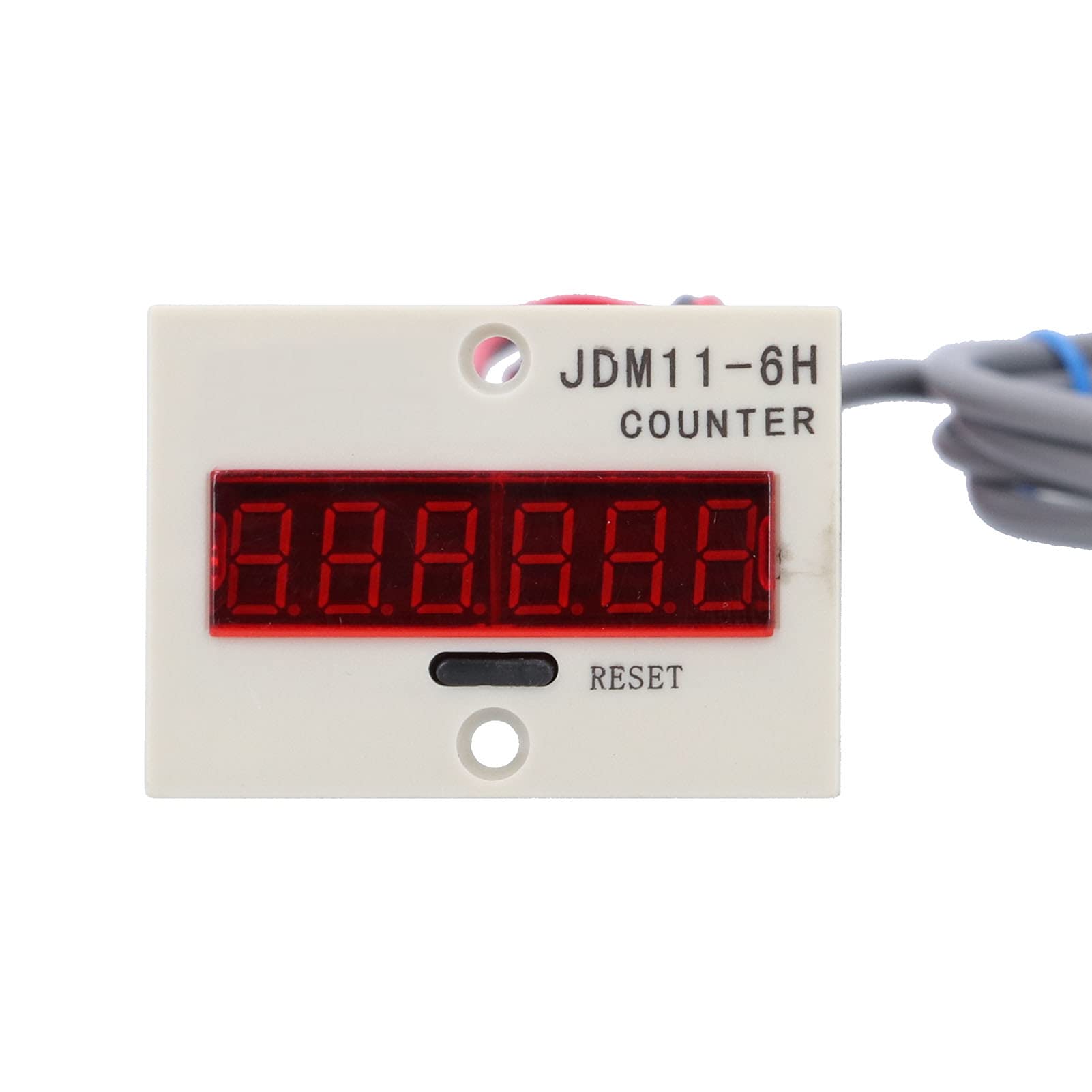 NDNCZDHC BEM-6H-30E4-CT Digital Display Counter 1-999999 Electronic Counter 10 Times/sec 30mm Automatic Induction Industrial Counter (DC12-24V)