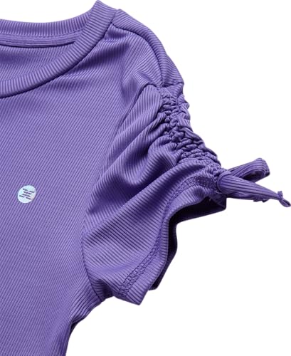 Image of RBX Girls Athletic Skort Set - 2 Piece Workout Set with Performance T-Shirt & Pleated Scooter Skirt, Girls Athletic Outfit