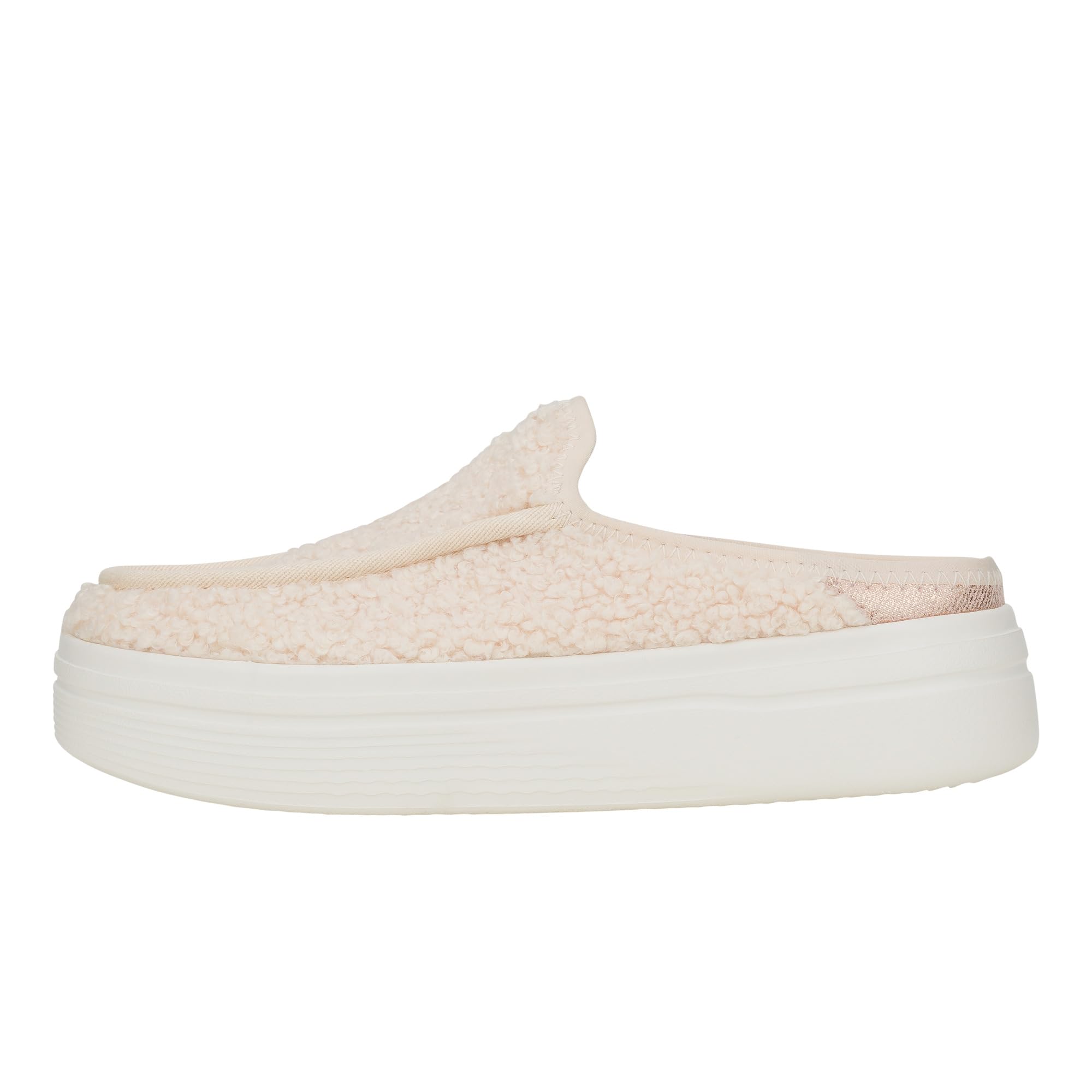 heydude Women's Austin Lift Platform Mule | Casual Slip-On Shoes | Lightweight, Comfortable, Stylish Everyday Footwear, Blush Sherpa, 12-picture-33