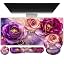 Marble Rose Purple Flowers