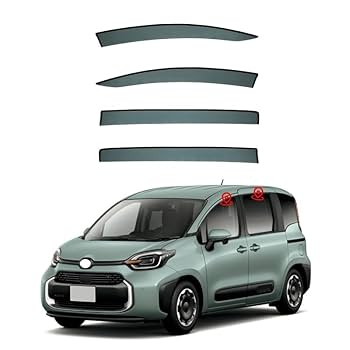 D.Iプランニング 【 新型 シエンタ 10系 】 ドアバイザー 4点 新型 シエンタ 10系 R4.8- MXPC1 MXPL1 ワイドバイザー ドア