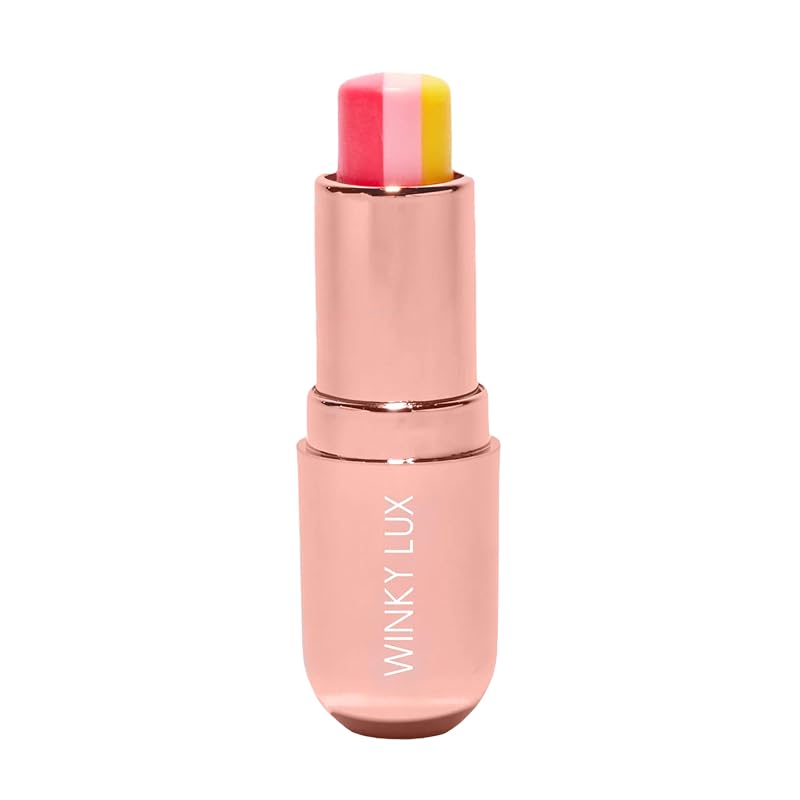 WINKY LUX Pink Lemonade Scented Lip Balm, Hydrating Sheer Pink Tint