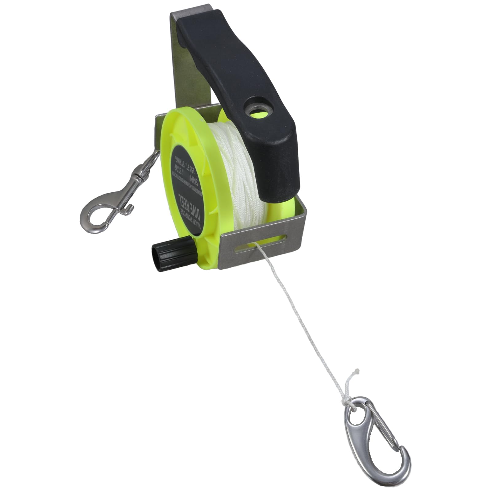 High-Strength Metal Diving Line Reel with Comforts Grips for Wreck Exploration & Underwater Fishing Underwater Reel