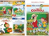 Caillou 4-Film Learning PBS Collection: Caillou's Garden Adventures / Caillou's Fun Outside! / Caillou's Halloween / Caillou's Train Trip & Other Adventures [DVD, 4-Pack] Over 6-Hrs of Fun!