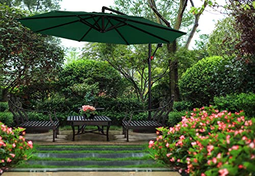 ABCCANOPY 270cm Sonnenschirm im Freien Wasserabweisende Bespannung -Gartenschirm Marktschirm,Grün – Bild 7