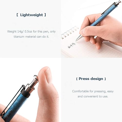 Miniatura 3 de Bolígrafo de titanio EDC Pocket Pen con clip (azul) Azul,Púrpura,https://www.amazon.com/dp/undefined