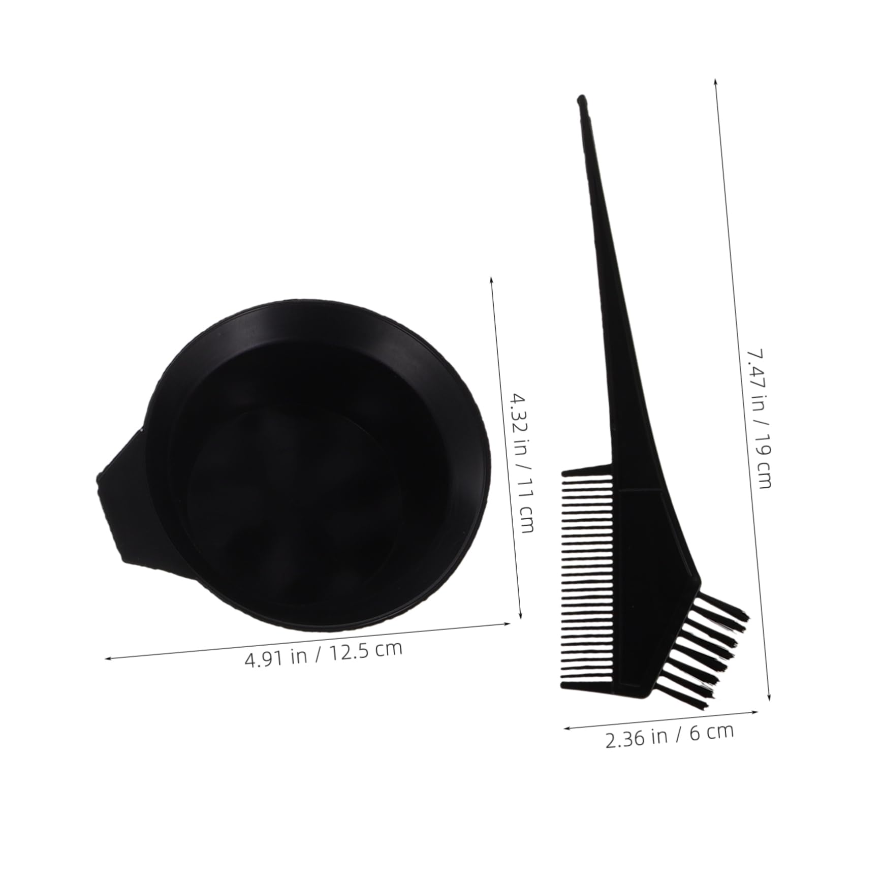 SOESFOUFU Dyeing Tool Set with Bowl Brush Gloves Combs Applicator for Scalp Oil Hair Coloring