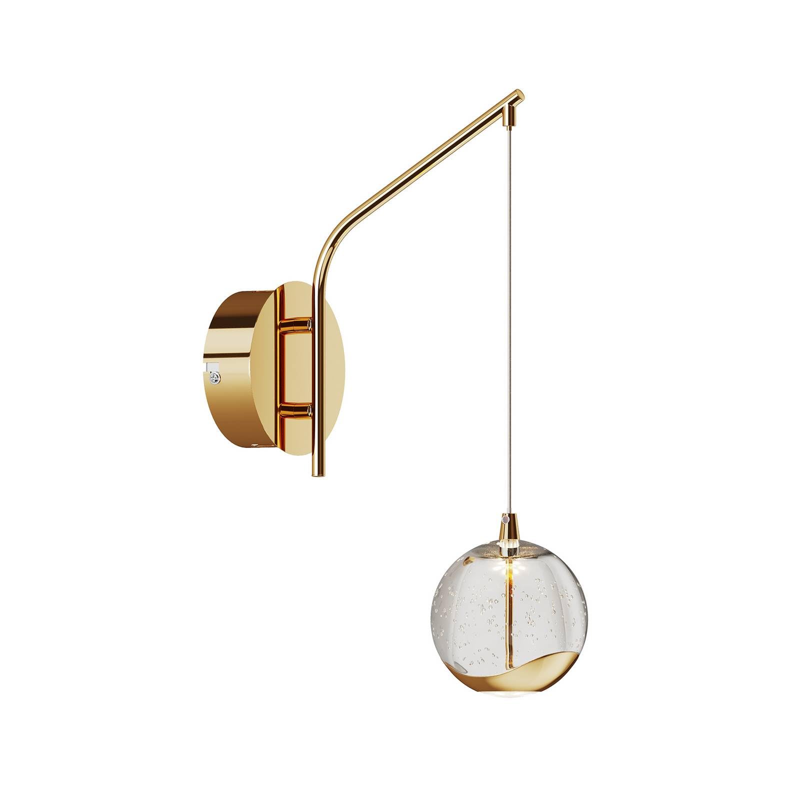 Lucande LED Wall Light Hayley (Modern) in Clear Made of Glass for e.g. Living Room & Dining (1 Light Source,) from wall Lighting, lamp